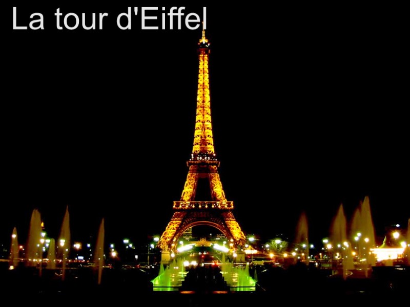La tour d'Eiffel